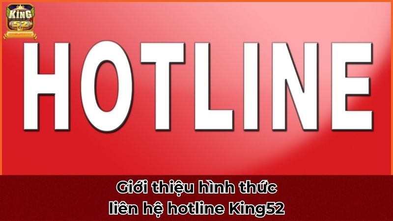 Giới thiệu hình thức liên hệ hotline King52